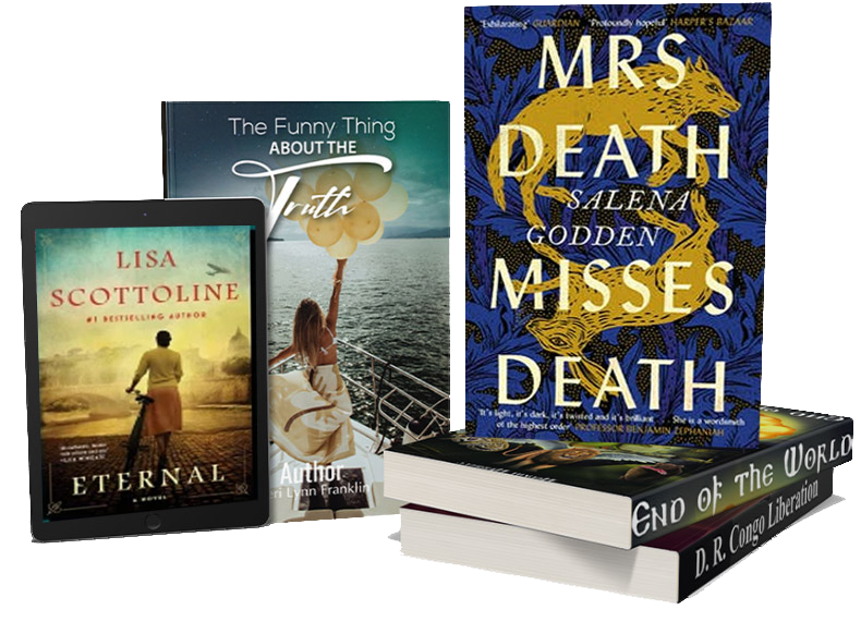 Stack of published books